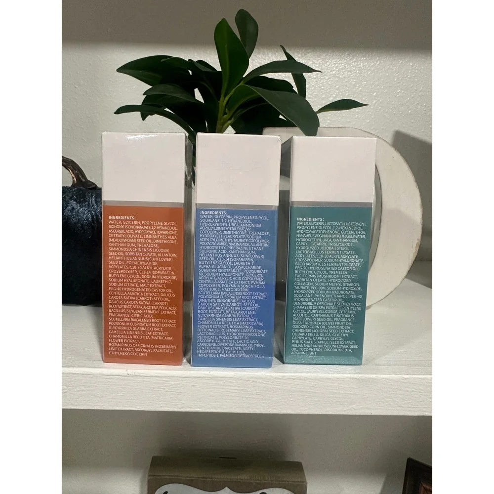 Flora‎ Ruby Vitamin C Retinol Hyaluronic Acid Facial Serum 3 Pack New